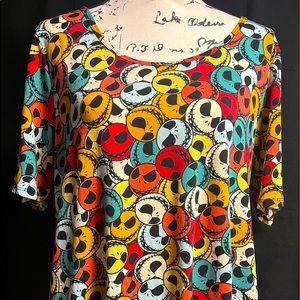 Lularoe Perfect Tee, Jack Skellington, Size Large